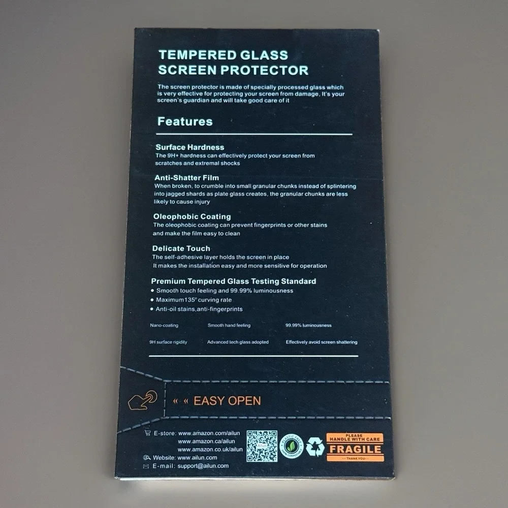 Ailun Glass Screen Protector - iPhone 12 / 12 Pro, 11, XR - 3 Pack - NEW IN BOX